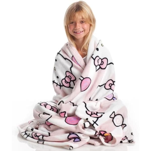 Hello Kitty Fleecefilt 130x170 cm Kanguru