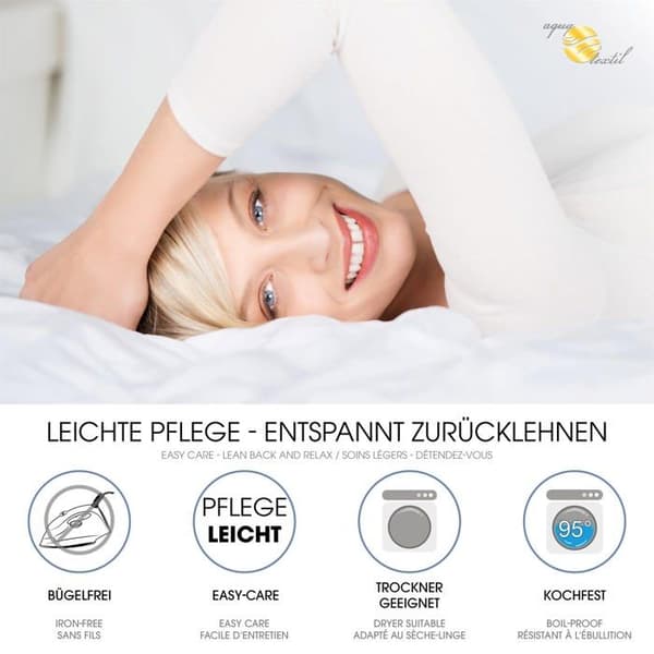Aqua-textil - 1001419 - 4 Seasons Täcke 150x220cm Knäppta filtar Vinterset 950g Sommar 750g Luftkonditionering Oeko-TEX