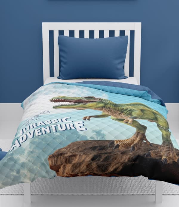 Sengetæppe til børn 170x210 T-Rex Dinosaur