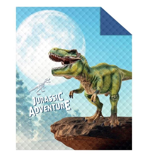 Sengetæppe til børn 170x210 T-Rex Dinosaur