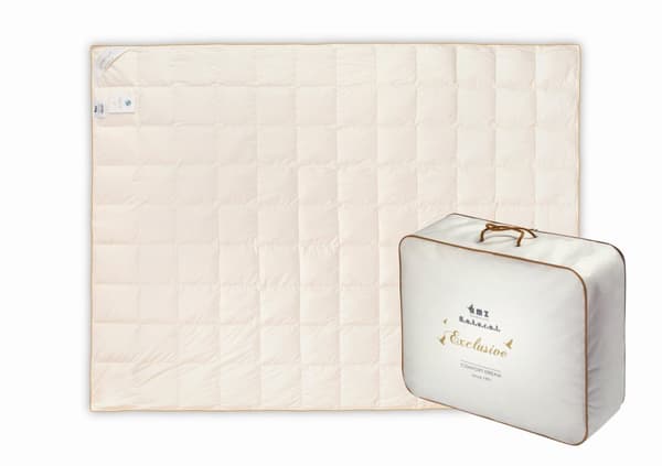Quilt Gåsdun 70% 220x200 Basic Plus 2000g krämfärgad PREMIUM