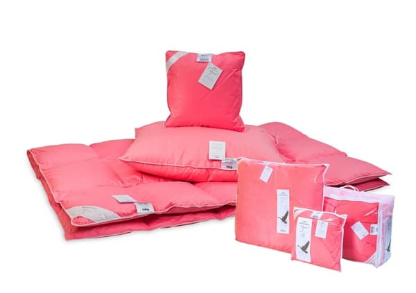 Quilt Gåsdun 70% 155x200 Basic Plus 1500g PREMIUM rosa