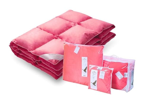 Quilt Gåsdun 70% 220x200 Basic Plus 2000g PREMIUM rosa