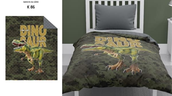 Nuorten päiväpeitto T-Rex-dinosaurus 170x210