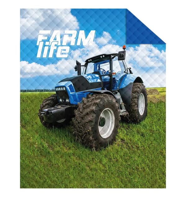 Sengetæppe til børn Traktor 170x210