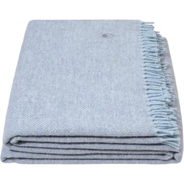 "zoeppritz sedan 1828" Couverture Must Relax - Couverture - Plaid i Ren Nyandsull med Fransar - 130 x 190 cm - 505 Powder B
