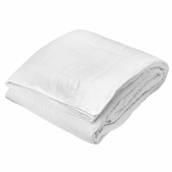 TOISON D'OR - Silkydor tempererat täcke (280g/m²) - 220x240cm - Medelvärme - Bomull och mullbärssiden - 2 personer - Vit