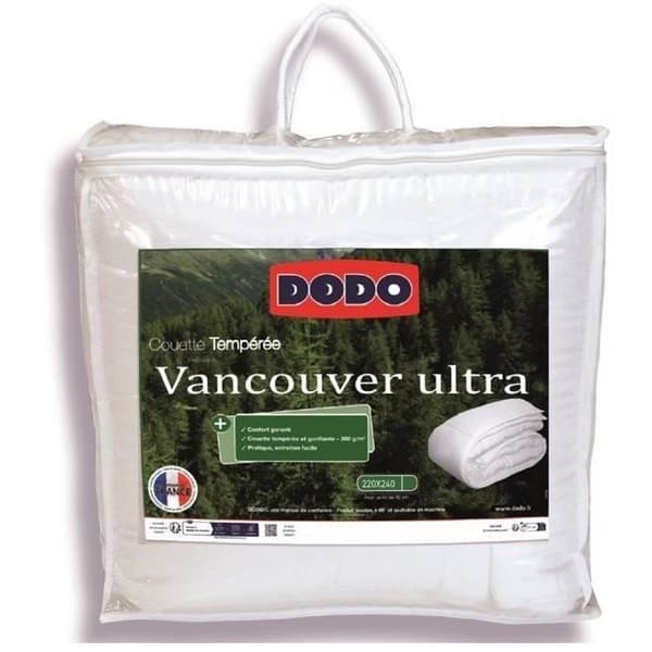DODO Vancouver Tempererat Täcke - 220 x 240 cm - Vitt