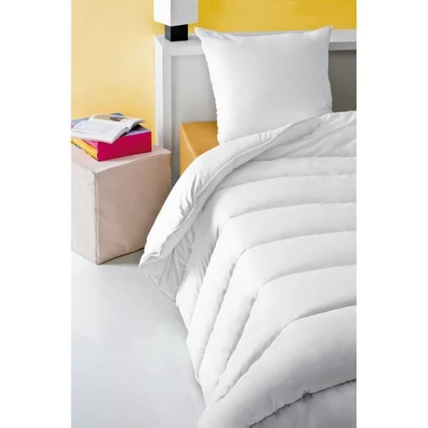 Anti-dammkvalster-täcke - 220 x 240 cm - Varmt - 400 g/m² 2 personer - Vitt - ABEIL