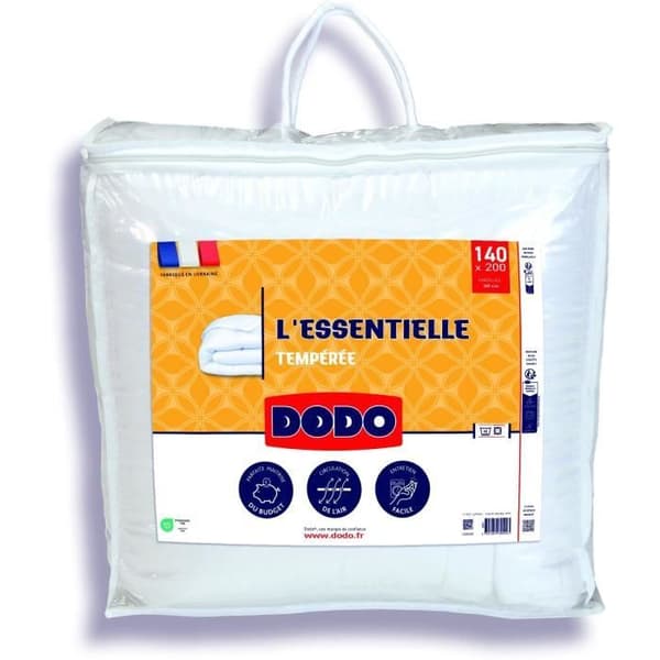 DODO Mellanstort Täcke - L'ESSENTIELLE - 140x200cm - 100% Polyester VOLUPT'AIR 250gr/m²