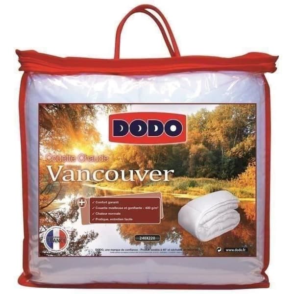 DODO varmt täcke 400gr/m² VANCOUVER 240x260 cm vitt