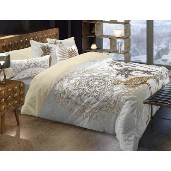 Påslakan Naturals Golden - UK king size-säng (240 x 220 cm)