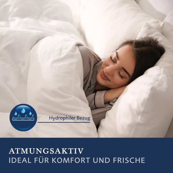 Couette Billerbeck - 5106550004 - Tvättbar bomull e40 Superlight Couette env. 155 x 220 cm