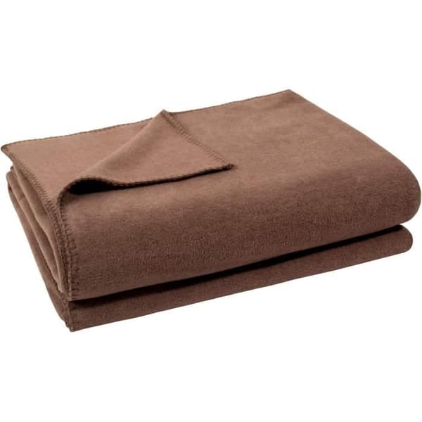 Fleece Täcke Mjuk - Fleece Pläd med Krok - 220 x 240 cm - av Zoeppritz Sedan 1828' 840 Smoke'