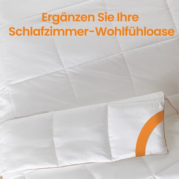 Täcke - 200 x 135 cm - 8 slingor - molnig vit