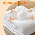 Miniatyrbild 5 av 5: Täcke - 200 x 135 cm - 8 slingor - molnig vit