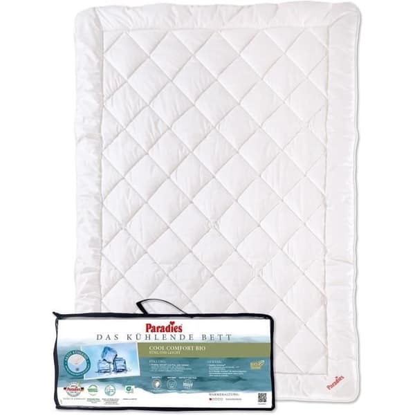 Couette d'été Paradies Cool Comfort Bio - 155 x 220 cm - Certifierad Öko-Tex Standard 100 klass 1