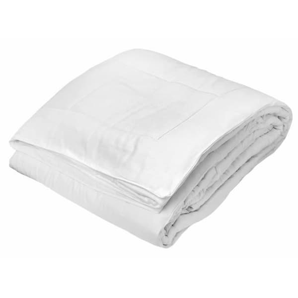TOISON D'OR - Silkydor tempererat täcke (280g/m²) - 240x260cm - Tempererad värme - Bomull och mullbärssilke - 2 personer - Vit