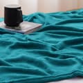 Miniatyrbild 4 av 6: Fleecepläd - WAVVE - mjukt, varmt och andningsbart microfiber - 240x220 cm - Turkos