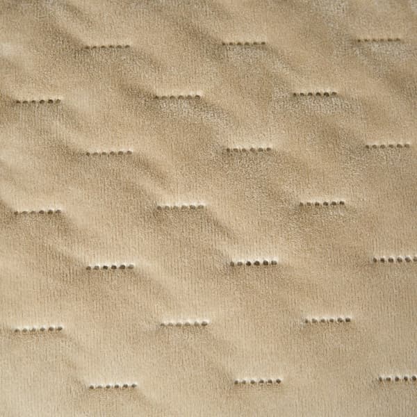 Elegant överkast 220x200 cm med beige kantband