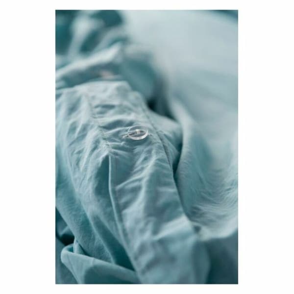 Nordisk cover Naturals Lino Grøn - UK dobbeltseng (220 x 220 cm)