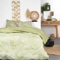 Miniatyrbillede 1 af 3: Nordisk cover SUNSHINE  TODAY  Floral Grøn 240 x 260 cm