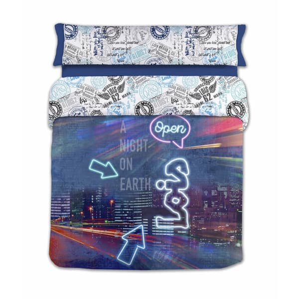 Nordisk cover Lois NIGHT P. Blå Seng 150 240 x 230 cm