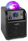 Miniatyrbild 7 av 11: Vonyx SBS50B BT, Karaokemaskin Partyhögtalare, LED, svart