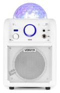 Miniatyrbild 10 av 11: Vonyx SBS50W BT, partyhögtalare, Mikrofon, LED, Vit