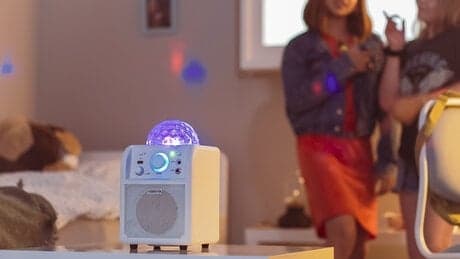 Vonyx SBS50W BT, partyhögtalare, Mikrofon, LED, Vit