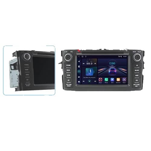 Toyota Auris bilens multimediaspelare, Android 100, GPS-navigation, WIFI 2GB-16GB
