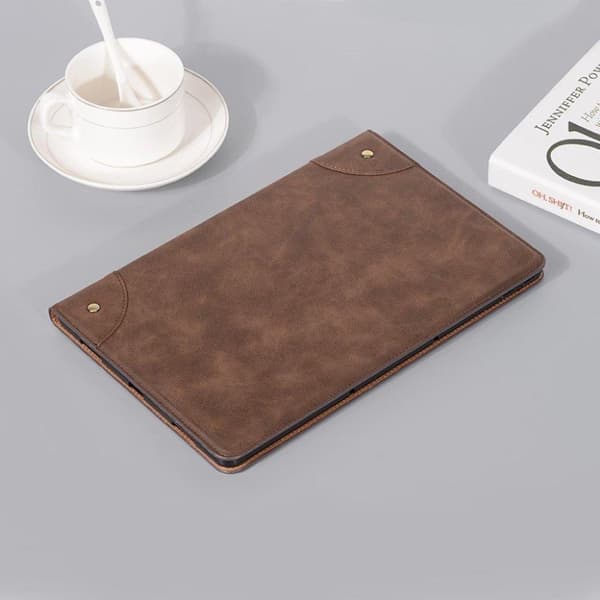 Lenovo Tab P11 Pro flipfodral i matt läder - Brun