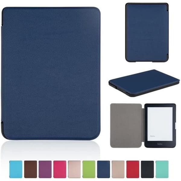 Kobo Clara HD digitalt läsarfodral E-boksfodral med magnetisk flik för Kobo Clara HD - Blå