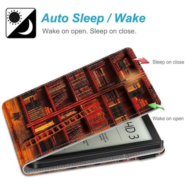 Fodralskydd - Vivlio - Touch Lux 5 - Kompatibel Touch Lux 4 och Touch HD - Handstöd - Sleep funktion