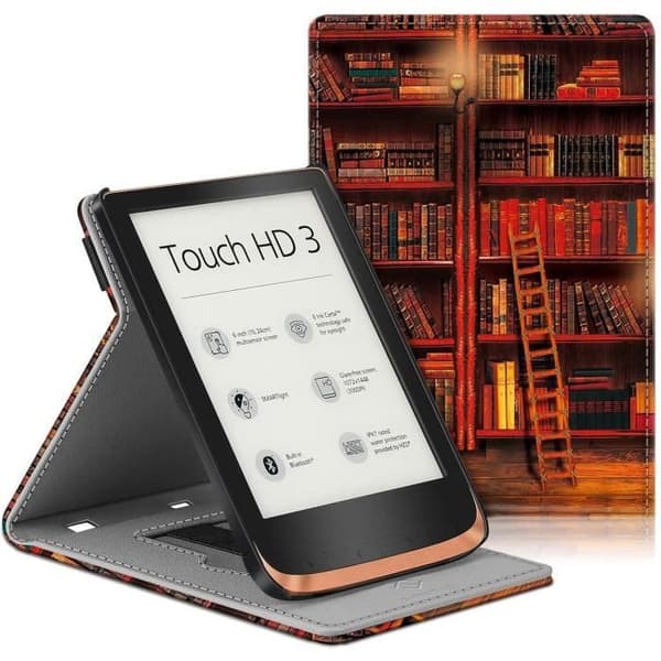 Fodralskydd - Vivlio - Touch Lux 5 - Kompatibel Touch Lux 4 och Touch HD - Handstöd - Sleep funktion