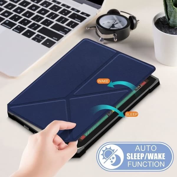 Skal - Vivlio - InkPad 3 - InkPad 3 Pro - Blå - Stöd - Automatisk sömnvakning