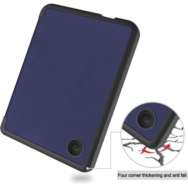Fodral för Kobo Clara 2E Blå Skyddsfodral för Kobo Clara 2e - Tolino Shine 4 2022 Magnetiskt skydd Auto Wake-Sleep