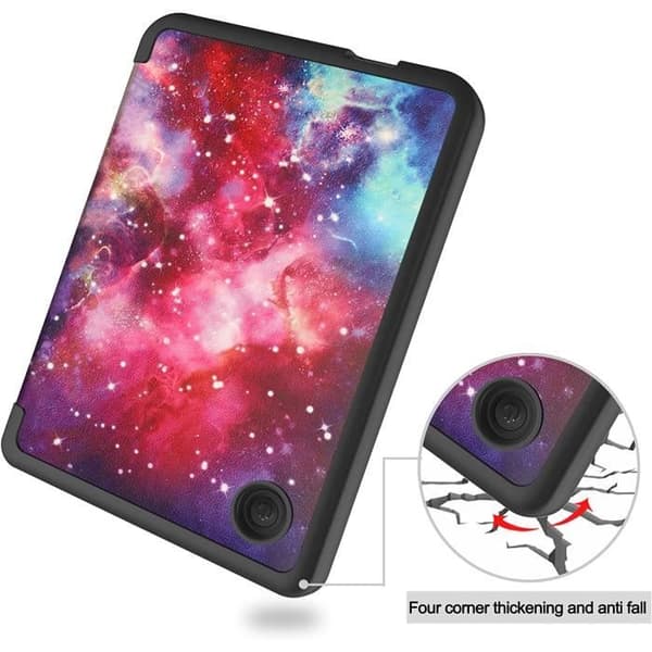 Fodral till Kobo Clara 2E Galaxy Skyddsfodral för Kobo Clara 2e - Tolino Shine 4 2022 Magnetiskt skydd Auto Wake-Sleep