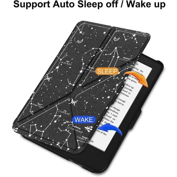 Fodral med stativ för Kobo Clara 2E Constellation skyddsfodral för Kobo Clara 2e - Tolino Shine 4 Auto Wake-Sleep Cover