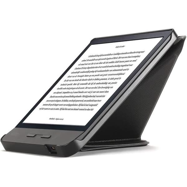 Fodral - Kobo - Libra H2O - Svart - Fällbart stativ - Auto Sleep/Wake