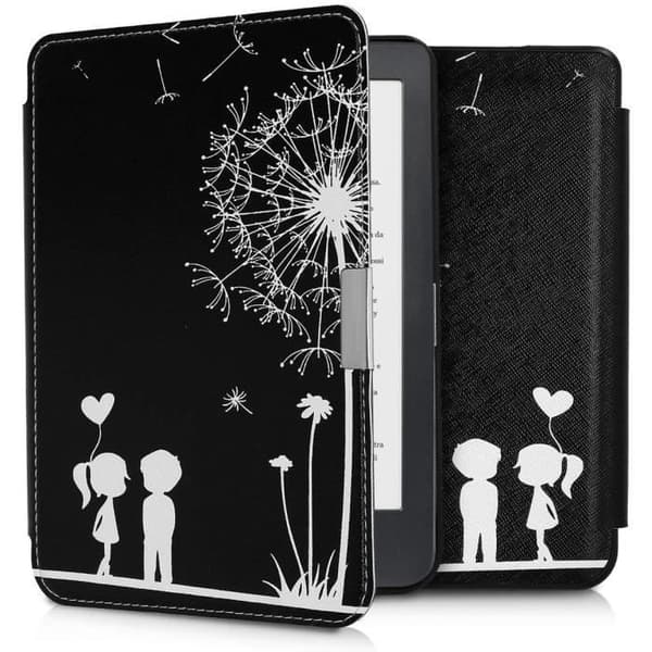 Kobo Clara HD Clara HD Stand Fodral - Svart Vit Little Love - Kobo Clara HD Fodral med Auto Sleep/Wake