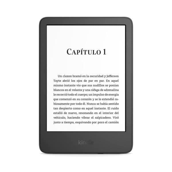 Amazon Kindle 16 GB (11:e generationens) e-läsare i svart med 6" e-Ink pekskärm, 16 nyanser av grått och 300 dpi, 16 GB kapacitet,