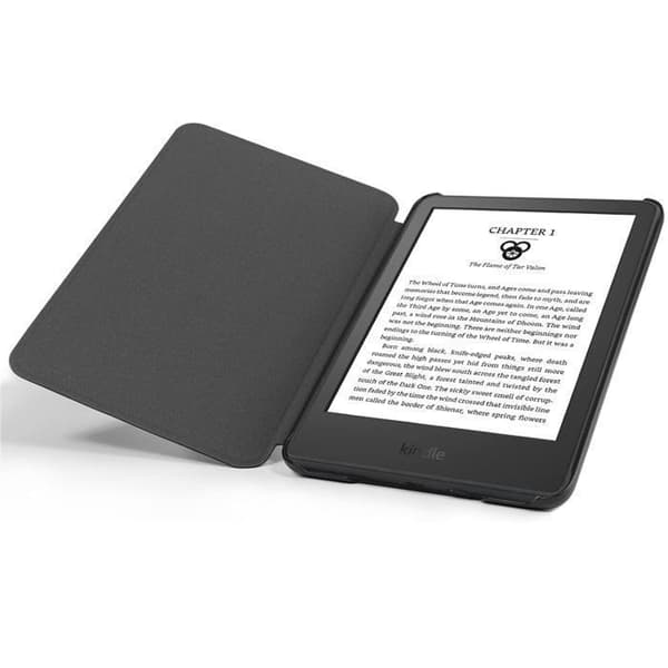 Tygfodral för Kindle-6" skyddsöverdrag kompatibel med Kindle 11:e generationens enheter (2022 modell), svart, sömn/vakna