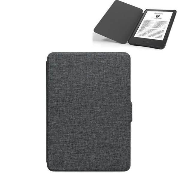 Tygfodral för Kindle-6" skyddsöverdrag kompatibel med Kindle 11:e generationens enheter (2022 modell), svart, sömn/vakna