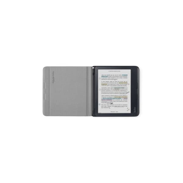 Sovfodral SleepCover - Kobo - Libra Färg - Veganläder - Stöd 2 Vägar - Svart