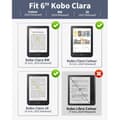 Miniatyrbild 2 av 4: MoKo Fodral för Kobo Clara BW/Clara Colour 6 2024/Clara 2E 6 Tum 2022, Ultra-tunn och Lätt TPU Skyddsfodral Anti-