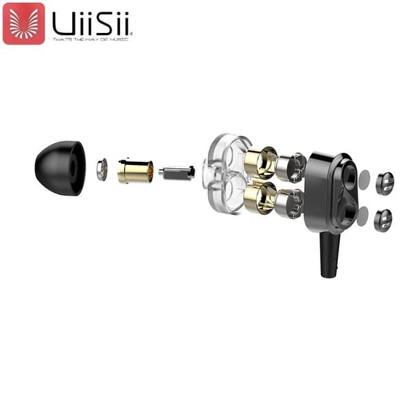 UiiSii Premium Hi-Res Original Earphones with Microphone and Volume Control / 3.5mm / 1.2m