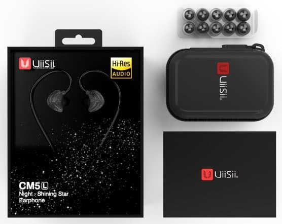 UiiSii CM5-L Premium Hi-Res Original Sport Earphones with Microphone and Volume Control / 3.5mm / 1.2m