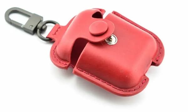 Devia Lux Series Eco Leather Look Magnetic Carabiner Case Apple AirPods 1st Generation
