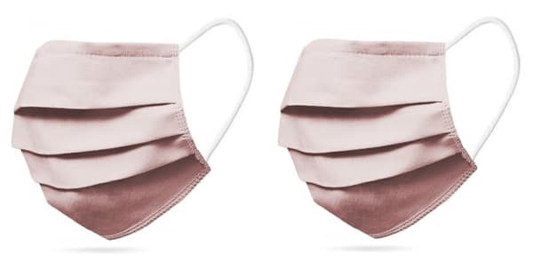 2-PACK Tvättbart Munskydd Rosa